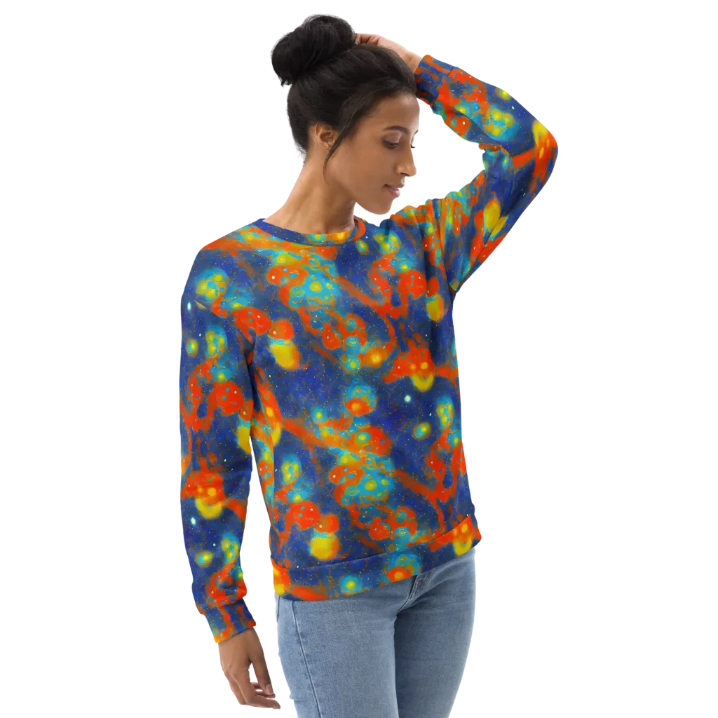 Orbital Bloom on Sweatshirt — Right Front