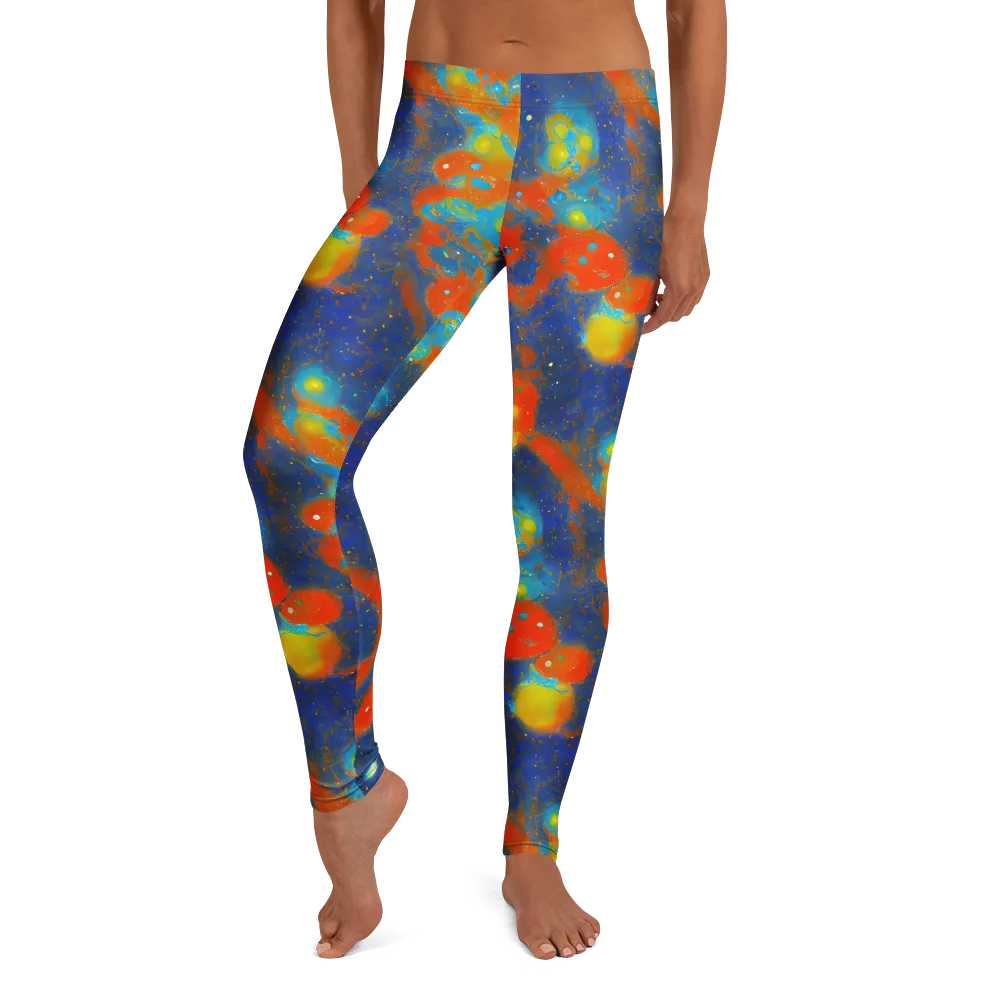Orbital Bloom on Leggings — Front