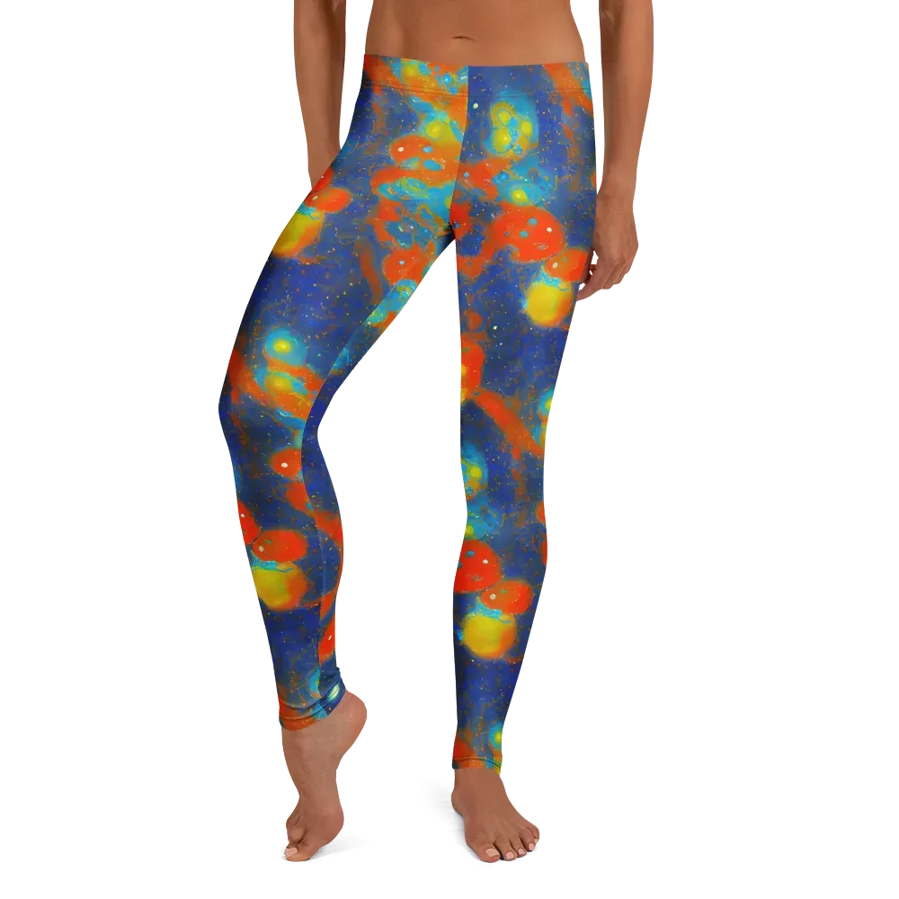 Orbital Bloom on Leggings — Front