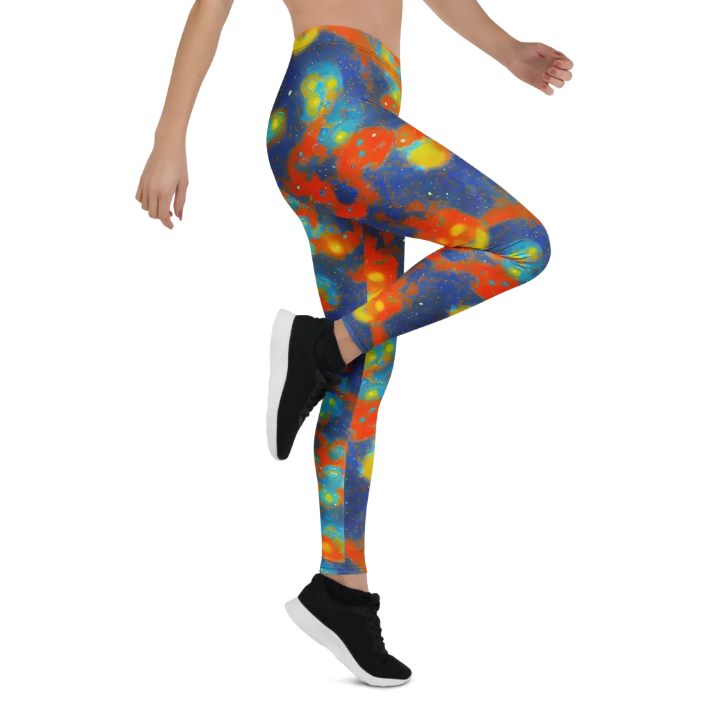 Orbital Bloom on Leggings — Right