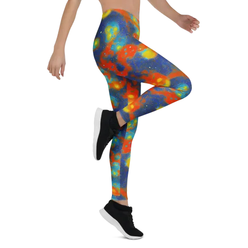Orbital Bloom on a Leggings