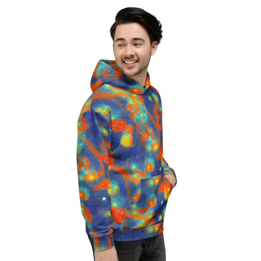 Orbital Bloom on Hoodie — Right
