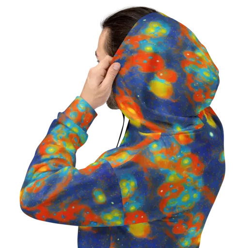 Orbital Bloom on a Hoodie