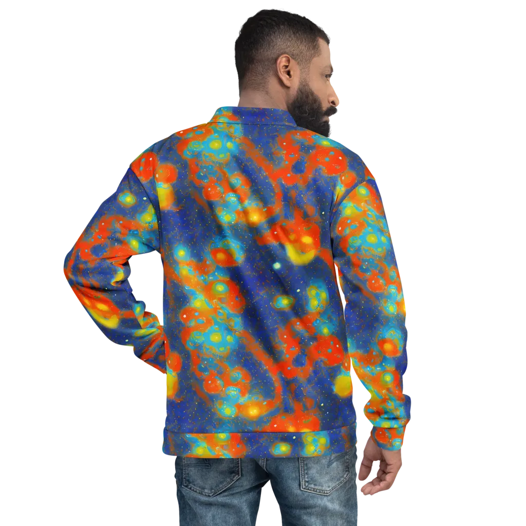 Orbital Bloom on Bomber Jacket — Back