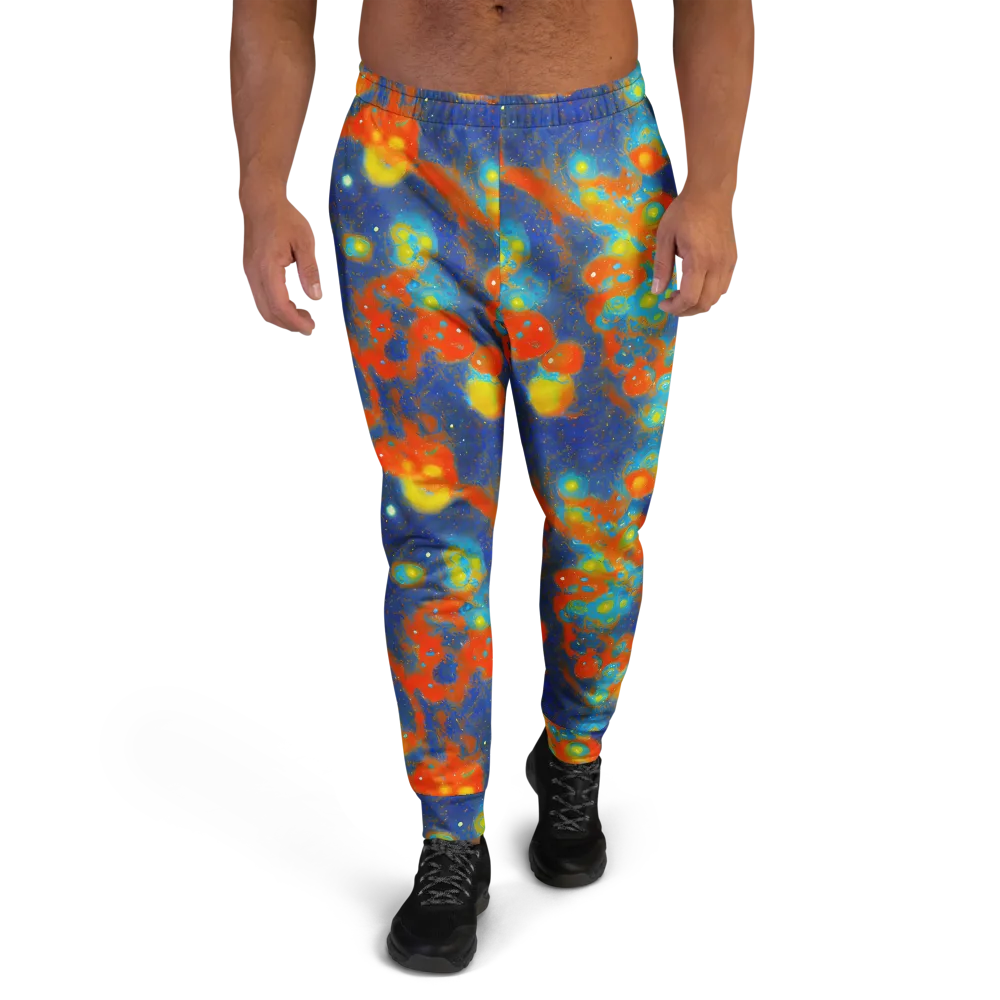 Orbital Bloom on Men's Joggers — Front