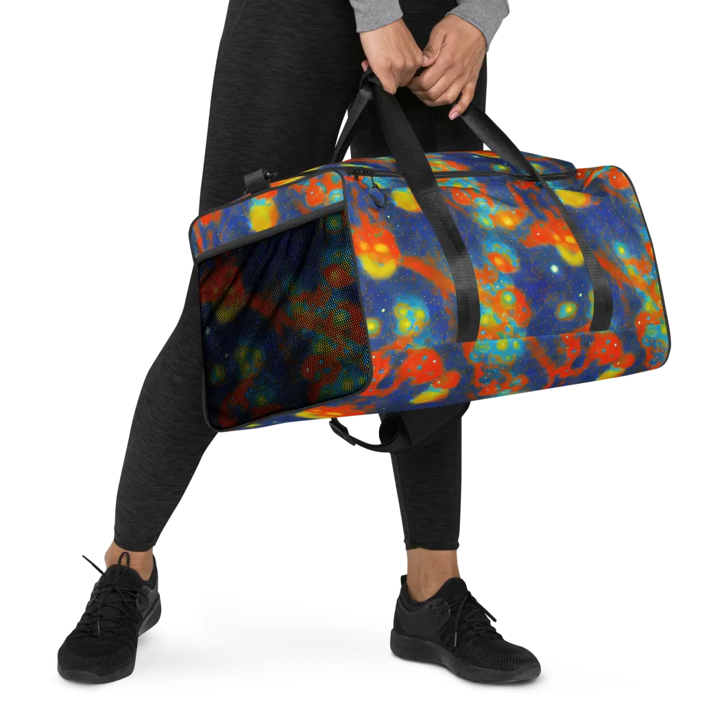 Orbital Bloom on Duffle Bag — Right Front