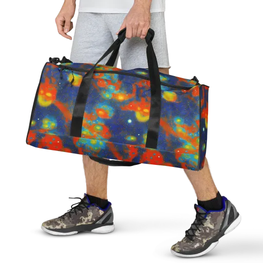 Orbital Bloom on a Duffle Bag