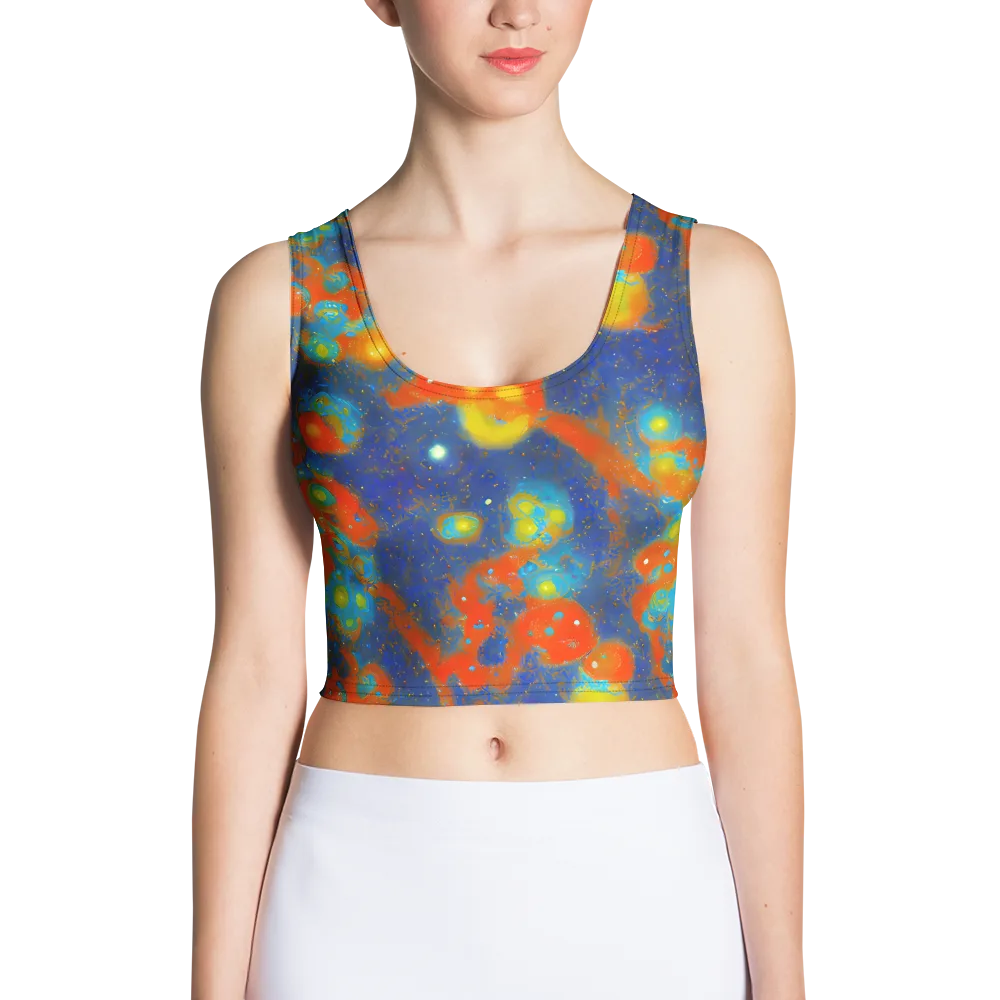Orbital Bloom on Crop Top — Front