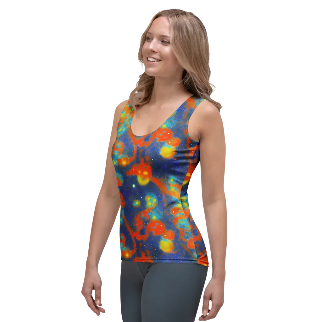 Orbital Bloom on Women's Tank Top — Left Front