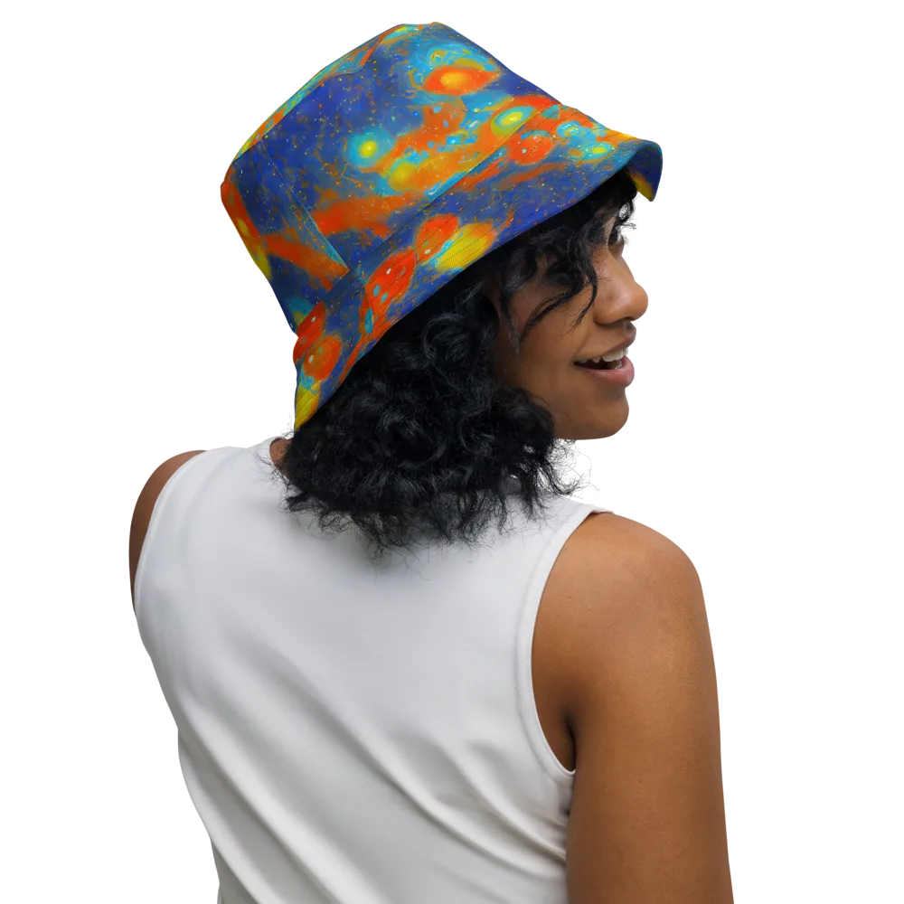 Orbital Bloom on Reversible Bucket Hat — Right Outside