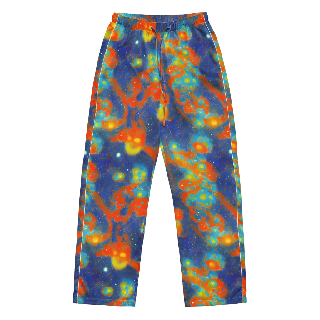 Orbital Bloom on Women's Pajama Pants — Front