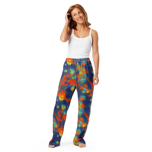 Orbital Bloom on a Women's Pajama Pants