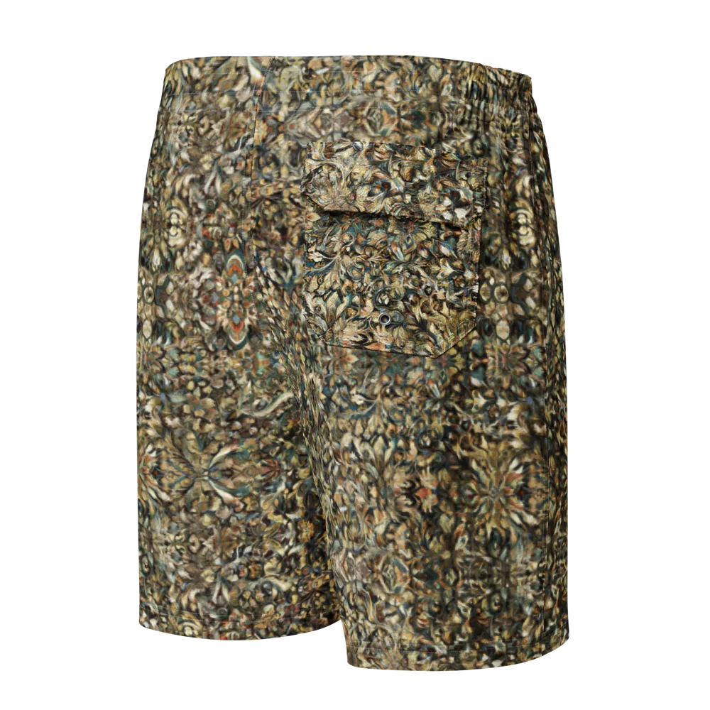 Mossfire Tapestry on Men's Board Shorts — Back