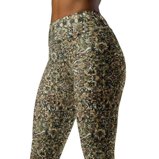 Mossfire Tapestry on a Yoga Leggings