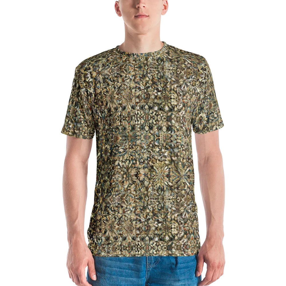Mossfire Tapestry on Men's Crew Neck T-Shirt — Front