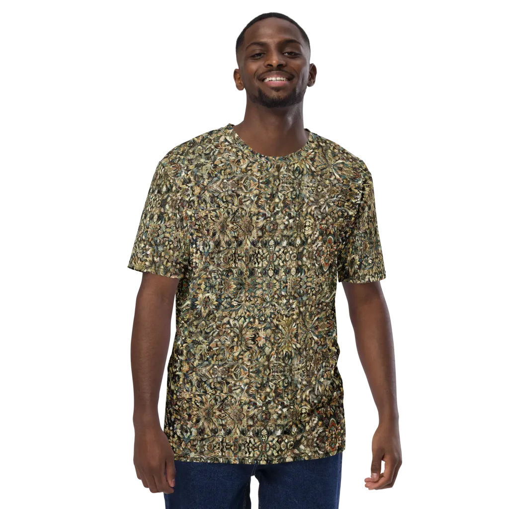 Mossfire Tapestry on Men's Crew Neck T-Shirt — Front