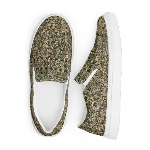 Mossfire Tapestry on a Men's Slip-On Canvas Shoes