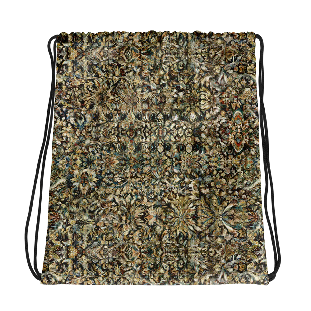 Mossfire Tapestry on Drawstring Bag — Photo