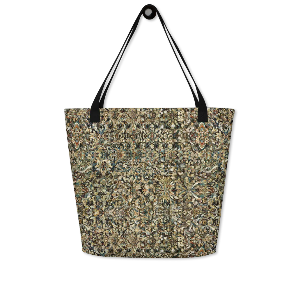 Mossfire Tapestry on Large Tote Bag W/ Pocket — Front