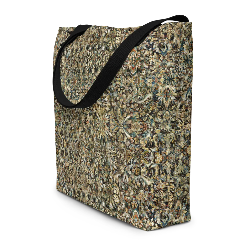 Mossfire Tapestry on Large Tote Bag W/ Pocket — Front