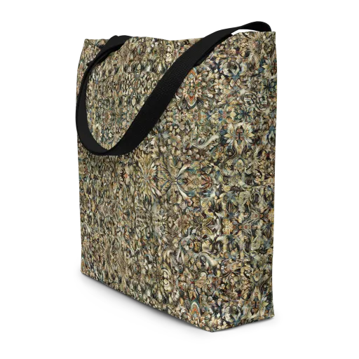 Mossfire Tapestry on a Large Tote Bag W/ Pocket