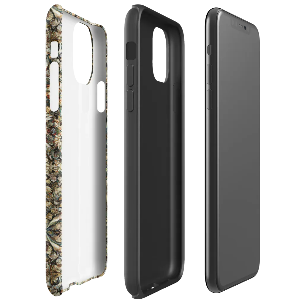 Mossfire Tapestry on Tough Case for iPhone® — Right