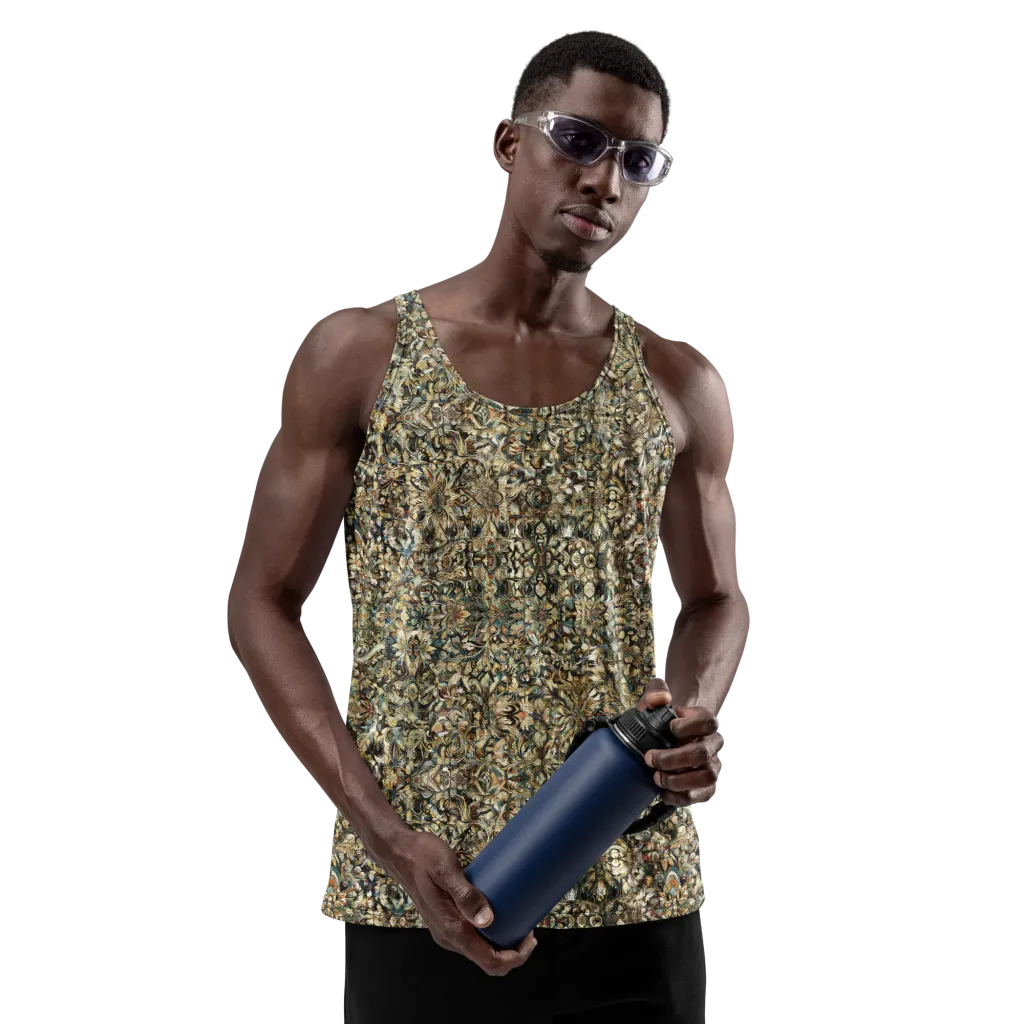 Mossfire Tapestry on Men's Tank Top — Front