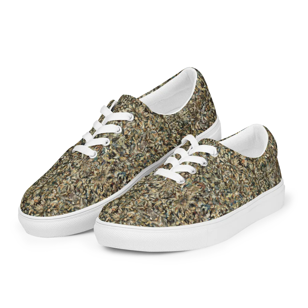 Mossfire Tapestry on Men's Lace-Up Canvas Shoes — Left Front
