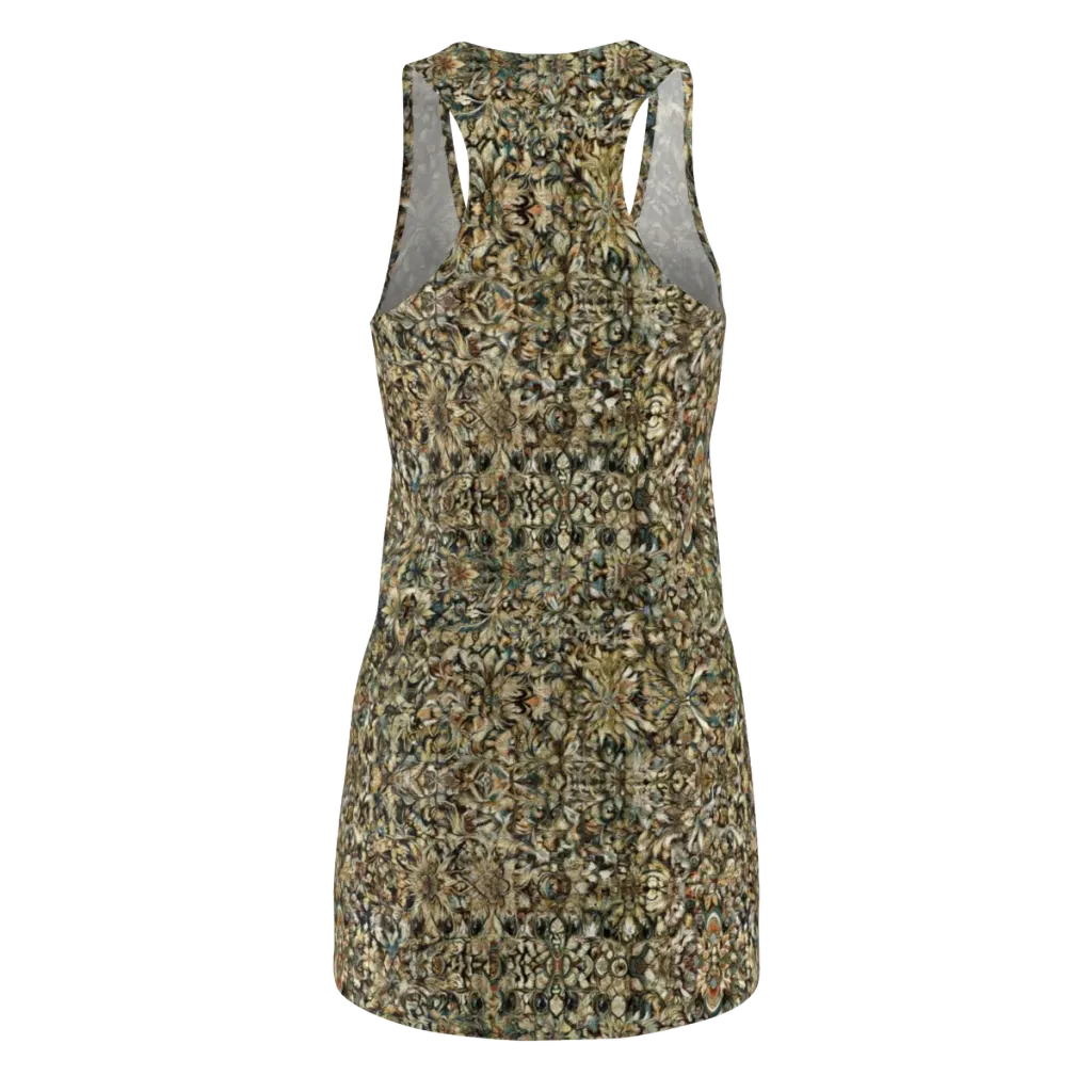 Mossfire Tapestry on Racerback Dress — Back