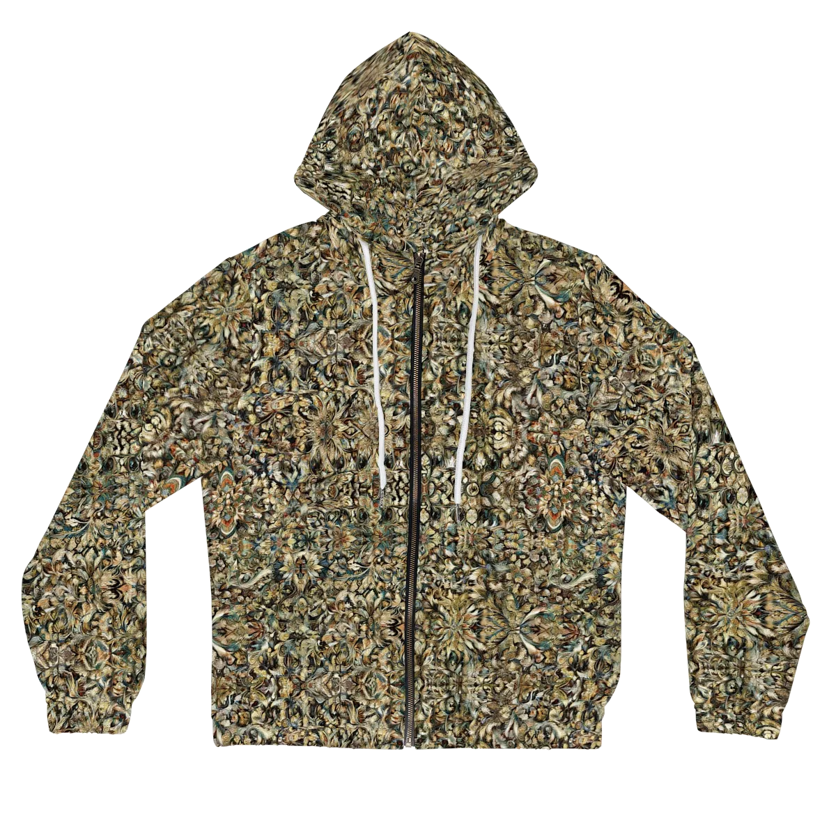 Mossfire Tapestry on Women's Full-Zip Hoodie — Front