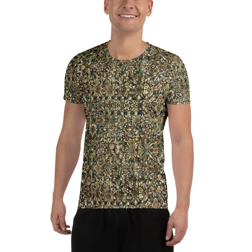 Mossfire Tapestry on Men's Athletic T-Shirt — Front