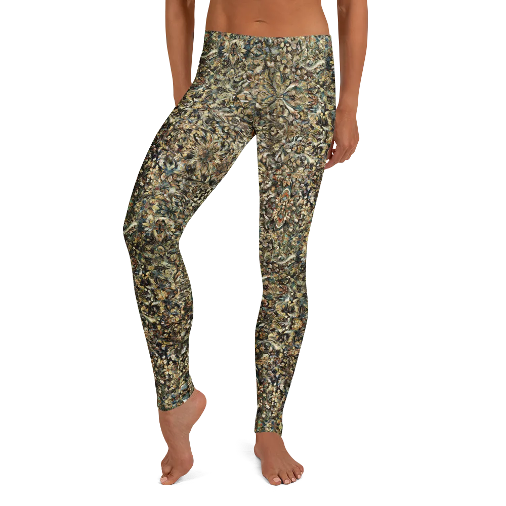 Mossfire Tapestry on Leggings — Front