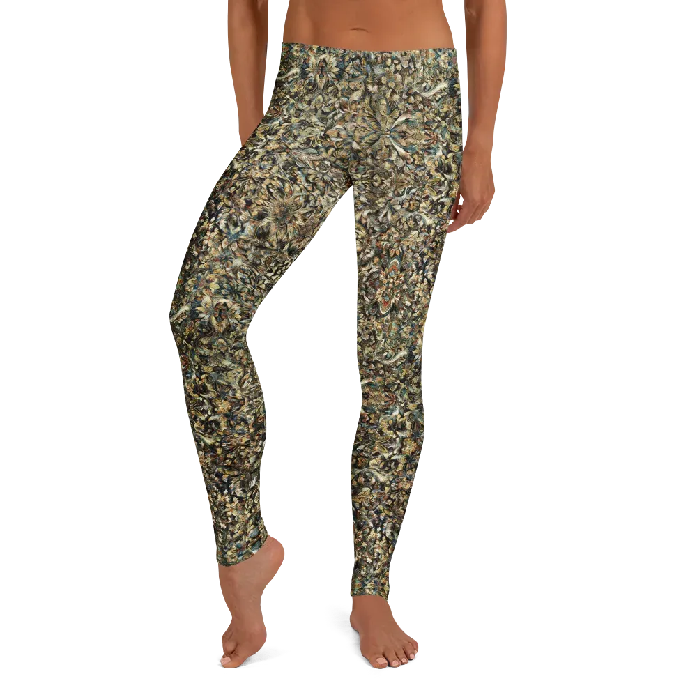 Mossfire Tapestry on Leggings — Front