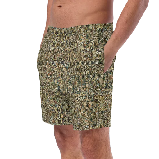 Mossfire Tapestry on a Swim Trunks