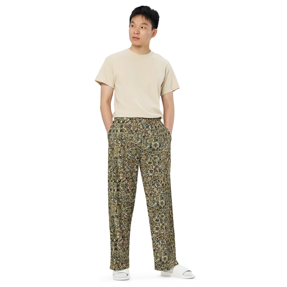 Mossfire Tapestry on Wide-Leg Pants — Front