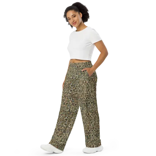 Mossfire Tapestry on a Wide-Leg Pants