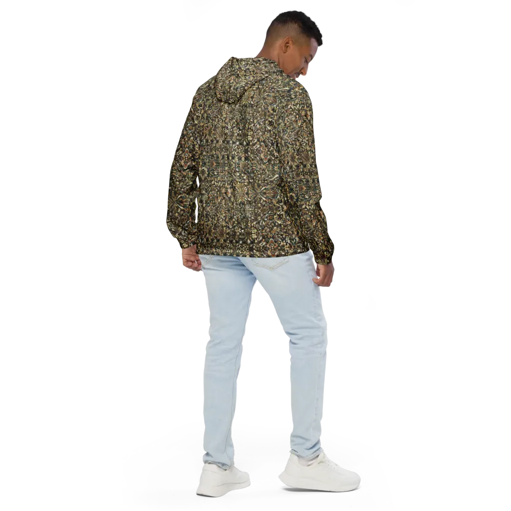 Mossfire Tapestry on Men's Windbreaker — Back