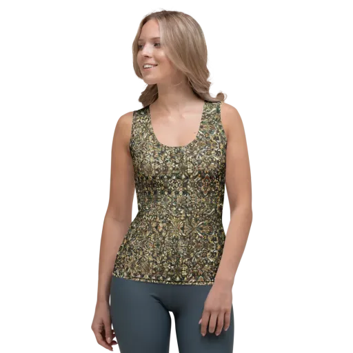 Mossfire Tapestry on a Women's Tank Top