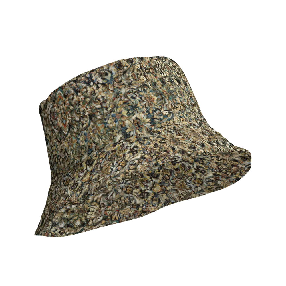 Mossfire Tapestry on Reversible Bucket Hat — Product details Outside