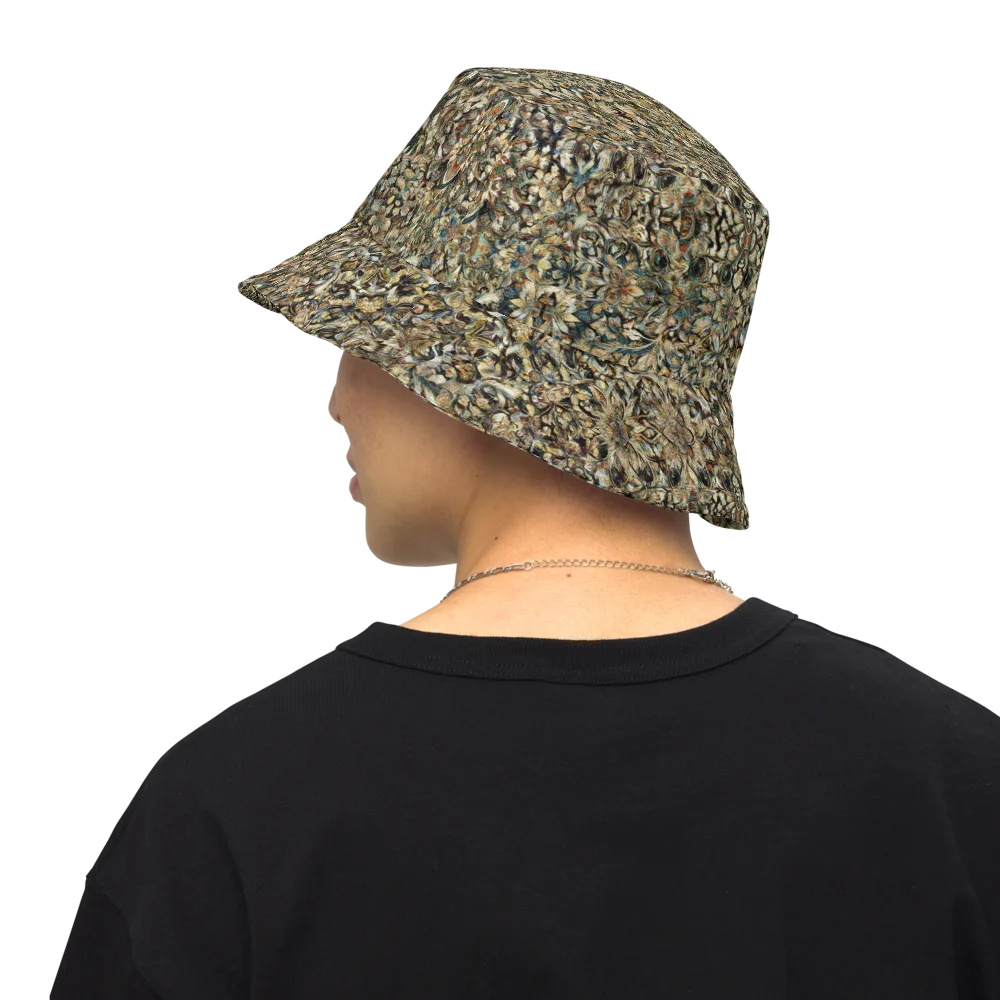 Mossfire Tapestry on Reversible Bucket Hat — Back Inside