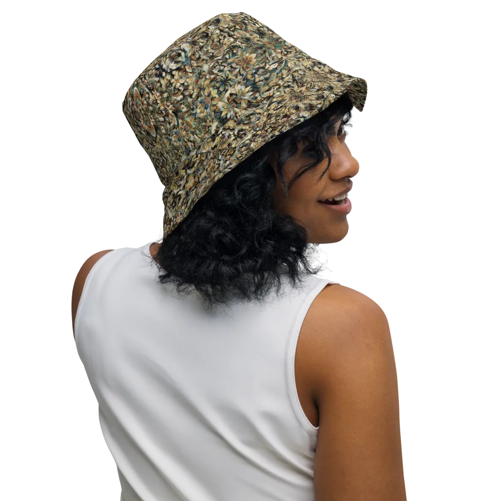 Mossfire Tapestry on Reversible Bucket Hat — Right Outside