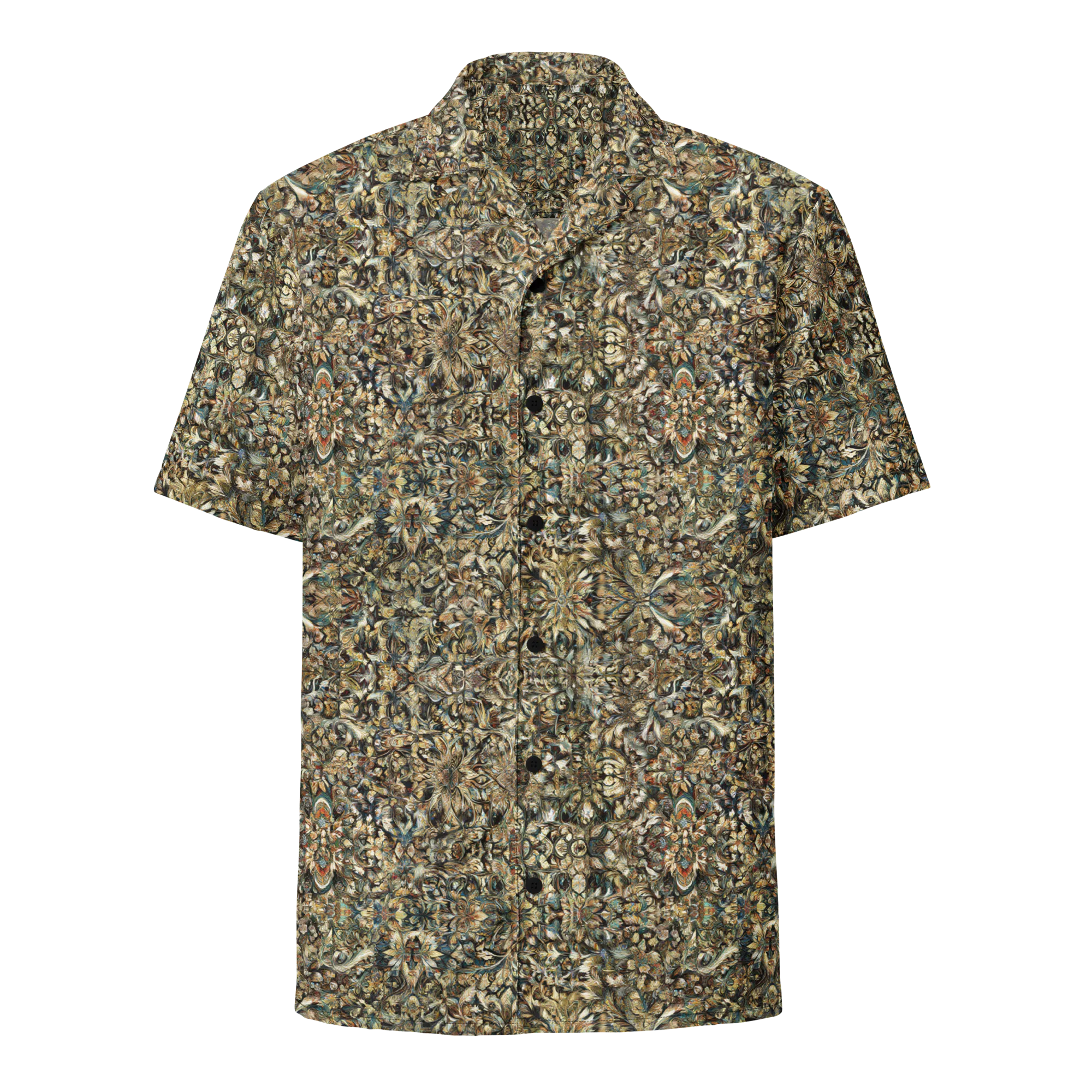 Mossfire Tapestry on Button Shirt — Front