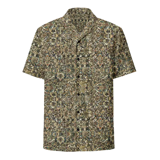 Mossfire Tapestry on a Button Shirt