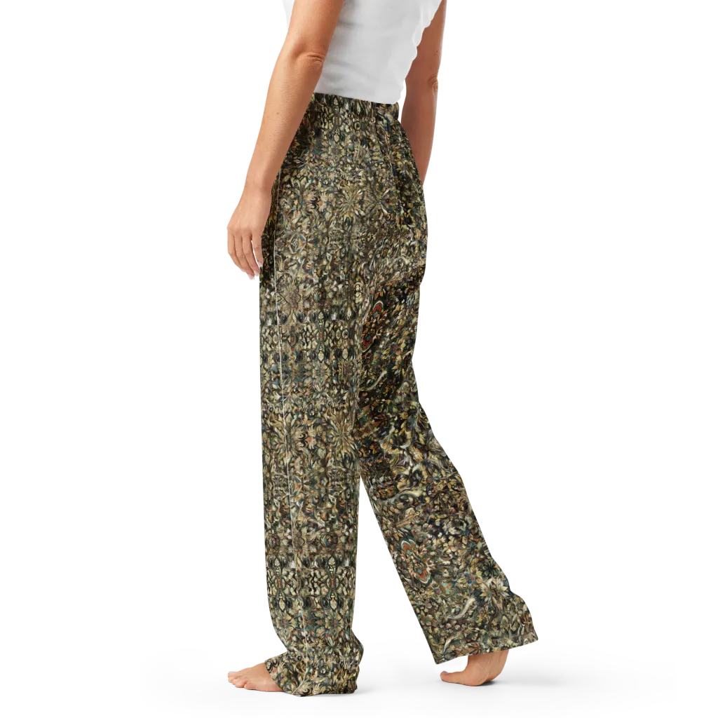 Mossfire Tapestry on Women's Pajama Pants — Left