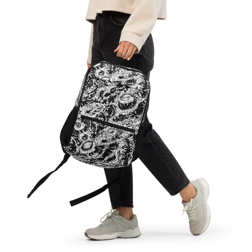 Monochrome Mayhem on Utility Backpack — Front