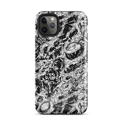 Monochrome Mayhem on a Tough Case for iPhone®
