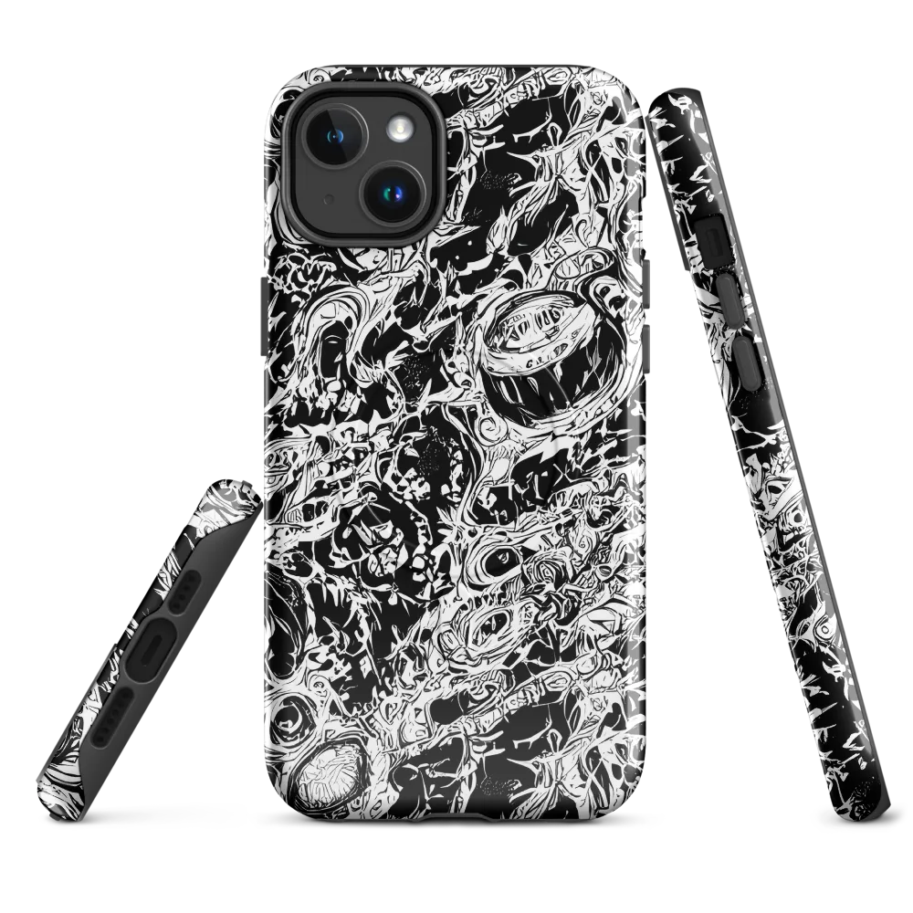 Monochrome Mayhem on MagSafe Tough Case for iPhone® — Front