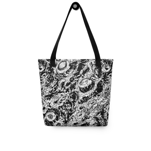 Monochrome Mayhem on a Tote Bag