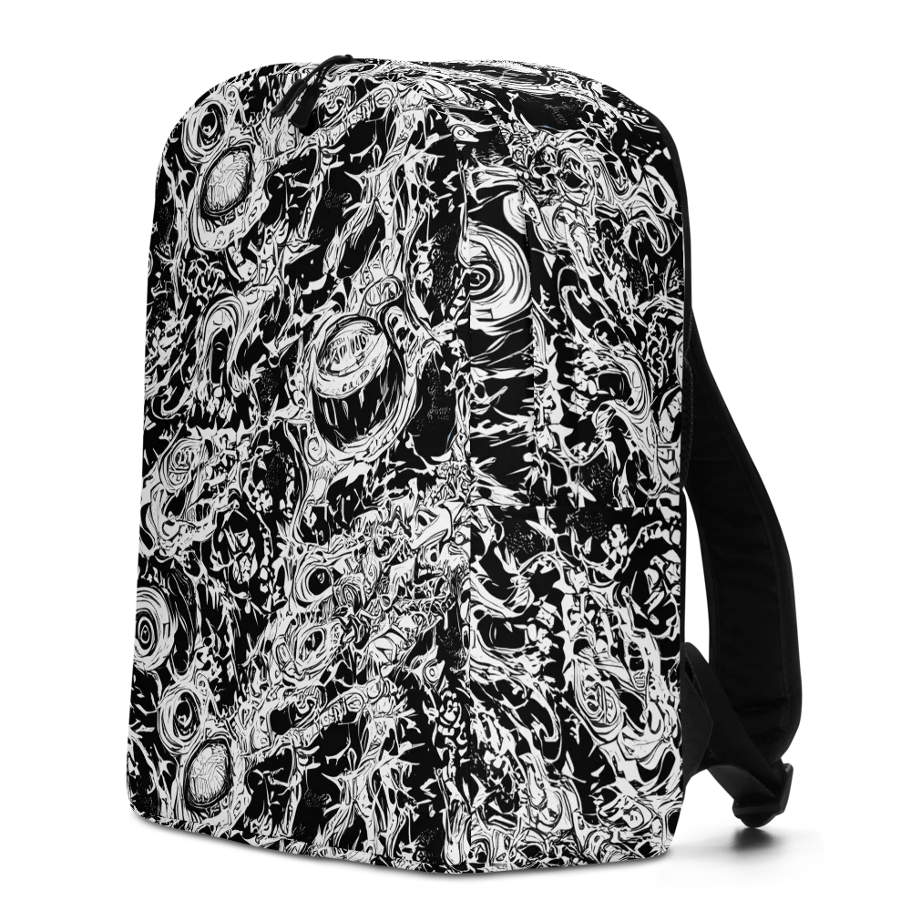 Monochrome Mayhem on Minimalist Backpack — Left