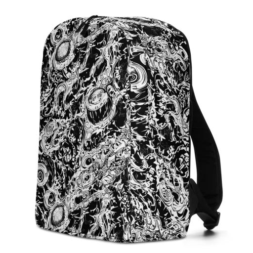 Monochrome Mayhem on a Minimalist Backpack
